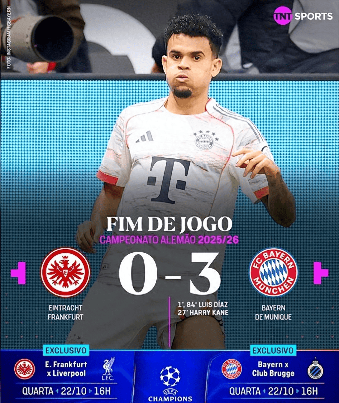 开局10连胜！法兰克福0-3拜仁：南大王计划有变，目标三冠王！